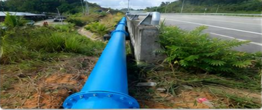 Water pipe relocation works